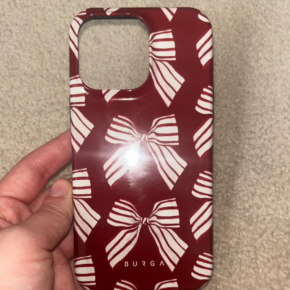 Burga Red Ribbon iPhone 14 Pro Max Case